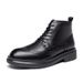 European Warm Series Men's Martin Winter Mid-Top British Style Fleece-Lined Warm Thick-Soled High-Top Trendy Genuine Leather Casual Ankle_vogvips.com
