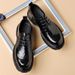 Men's 2024 New Fashion Large Formal Versatile Genuine Leather Casual British Business Wedding Groom Shoes_vogvips.com