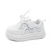 Kids Ultralight School Shoes Boys' Sneakers Girls' Baby Velcro Board Shoes Preppy White Shoes_vogvips.com