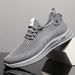 Summer Casual Flyknit Mesh Hollow Breathable Running Sports Men's Driving Shoes Cross-border_vogvips.com