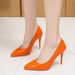 High Heels Women Pointed Toe 2024 New Spring Autumn European And American Style Shallow Mouth Single Women's Thin Heel_vogvips.com