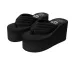 Newest Styel Comfortable Summer Casual Flip Flops Women Slippers Beach Style Non-slip Thick Bottom Wedges Shoes_vogvips.com