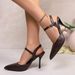 Cross-Border Pointed-Toe High-Heeled For Women, 2025 Summer New Elegant Shallow Shoes With Thin Heels And A Single_vogvips.com