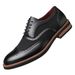 New Cross-border Leather For Men, Casual Youth Formal Brogue Shoes, Comfortable And Breathable Men's Shoes 26011_vogvips.com