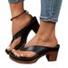 New Oversized Clip On High-heeled Fashionable Sandals With Thick Heels For Women_vogvips.com