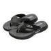 Men Letter Patch Casual Flip Flops Thick Cushioned Sole Non Slip PU Leather Strap Outdoor Beach Summer Sport Thong_vogvips.com
