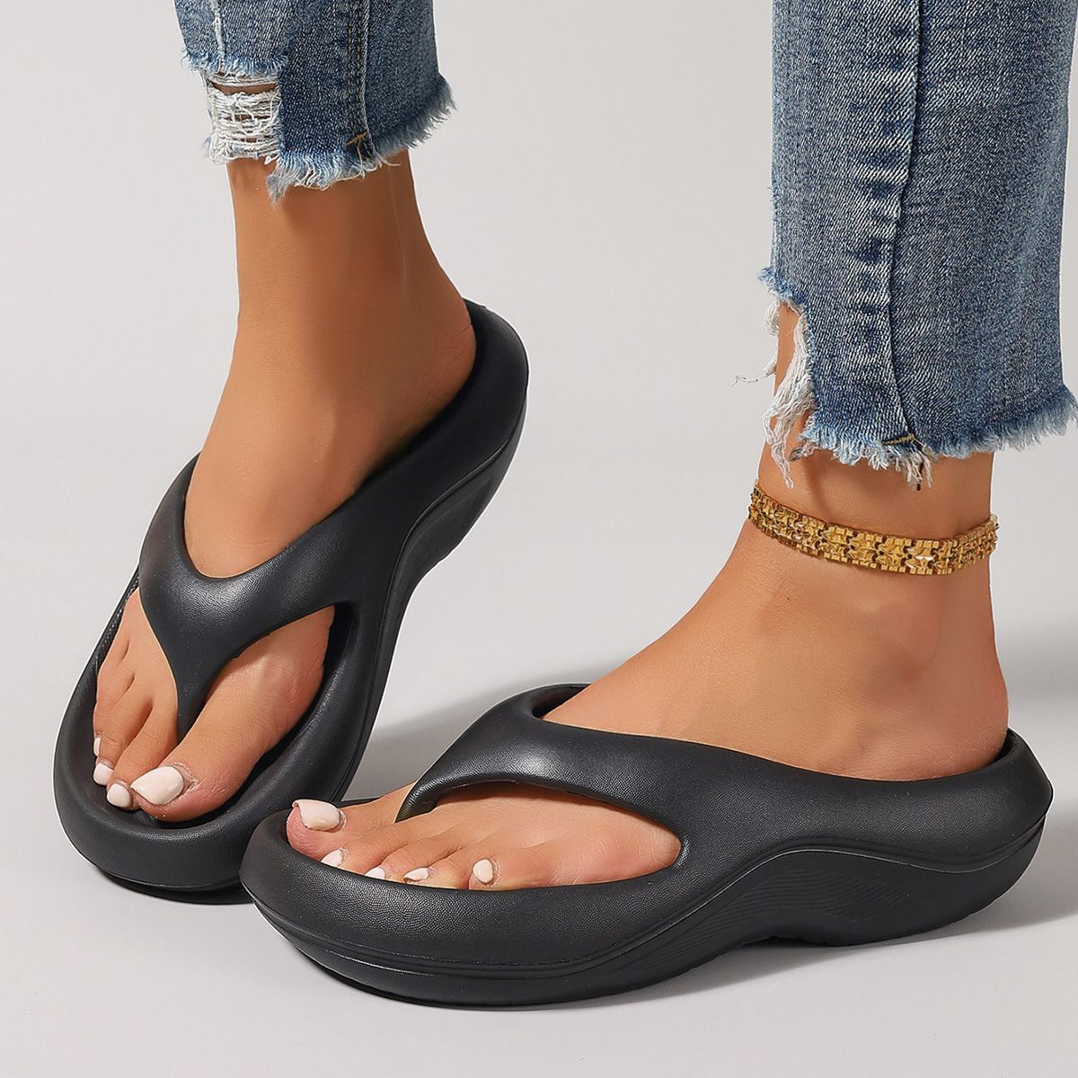 European And American Cross-Border Flip-Flops Women's Summer EVA Outdoor Non-Slip Soft Sole Beach Sandals_vogvips.com