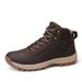 Men's Hiking Shoes, High Top Snow Boots With Plush Insulation, Large Cotton Shoes_vogvips.com