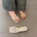 Chuyuji French-style Square-toed Thin-strap For Women, 2026 New Summer Outdoor Thick-heeled Beach Flip-flops_vogvips.com