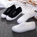 Woman Summer New Fashion Women's Canvas Casual Flats Solid Color Classic Breathable Female Simple Shoes Sneakersd766_vogvips.com