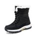 Women's Snow Winter Fleece Lined Thickened New Style Northeast Cotton Shoes Waterproof Non-Slip Outdoor Skiing Mid-Calf_vogvips.com