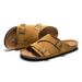 Summer Men's Cork Slippers Couple Sandals Herringbone Slippers Outdoor Men's Women's Beach Slippers_vogvips.com
