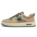 Men's Khaki Green Star Sneakers Retro Lace-up Platform Plus-size New Summer Sports Casual Sneakers For Men Genuine_vogvips.com