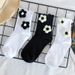 Socks Handmade Woolen Flower Socks Women's Knitted Flower Ins Trendy Women's Socks Fungus Curling Japanese Mid Tube Socks Sports Socks_vogvips.com