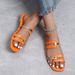 Women's Shoes Slippers Summer Large Size Color Matching Fashion Flat Sandals Women_vogvips.com