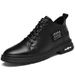 Inner Height Increase Men's Retro Casual Leather Shoes Men's Shoes Medium Height Increase Casual Leather Hundred_vogvips.com