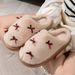 Women's Slippers Autumn Winter 25 New Warm Non-Slip Maternity Home Indoor Cotton Shoes Thick Sole Cute_vogvips.com