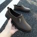 Men's Waterproof Slip-Resistant Work Shoes For Construction & Kitchen - Lightweight Soft Rubber Low-Cut Rain Boots (Black/Dark Green/Brown)_vogvips.com