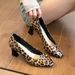 2026 Plus Size Wide High Heels 41-43 Genuine Leather Cushion Air Cotton Shallow Square Toe Sexy Daily Commuting Shoes_vogvips.com