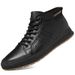 Invisible Mid-top Heightening Shoes Men's Breathable British Style Soft Sole Inner Heightening Men's Shoes Sports And Leisure Board Shoes_vogvips.com