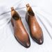 European Warm Series 2025 Autumn Winter New British Style Shoes Polished Color Men's Large Size Short Boots_vogvips.com