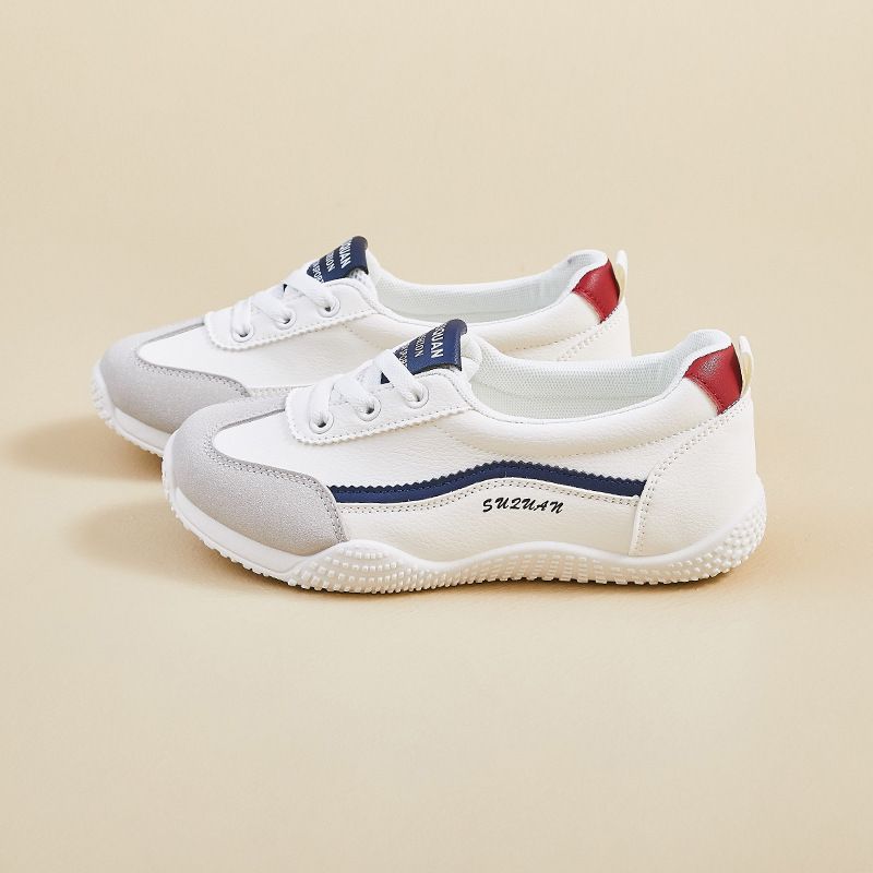 2026 Spring New White Sneakers Korean Version Ins Style For Female Students Thick-Soled Height-Increasing Sports Casual_vogvips.com