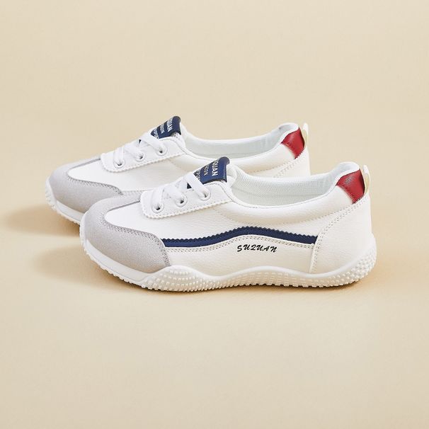 2026 Spring New White Sneakers Korean Version Ins Style For Female Students Thick-Soled Height-Increasing Sports Casual_vogvips.com
