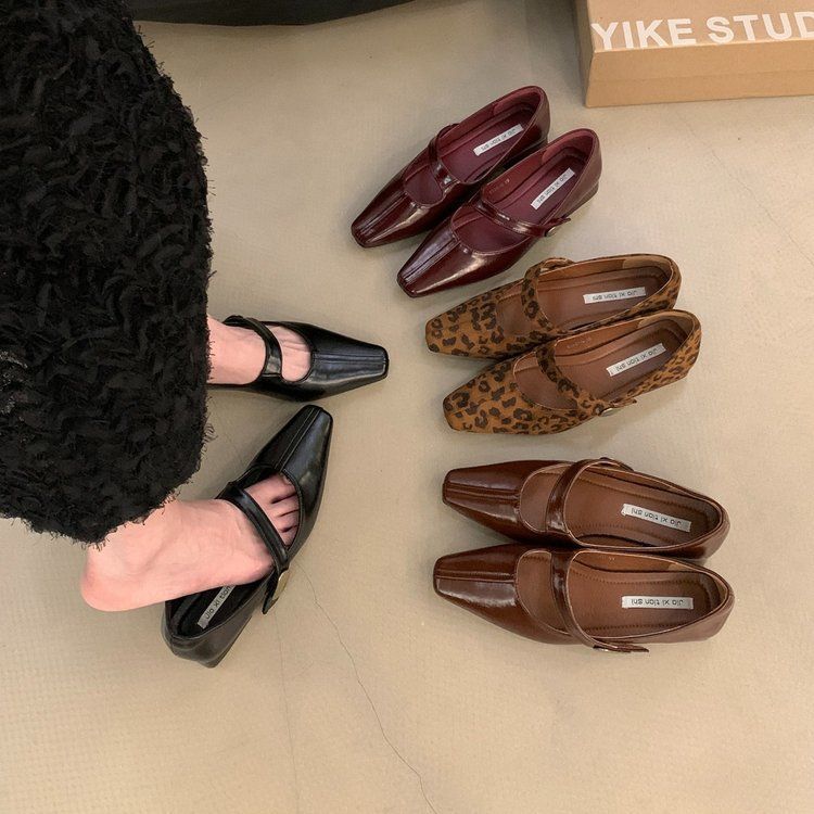 French Style Shallow Mouth Single Shoe Women's 2025 Spring And Autumn New Item Fairy High-end Feeling Low Heeled Mary_vogvips.com