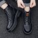 European Warm Series Yellow Autumn Winter New Plush Lined Martin Boots Men's Suede Versatile Casual Trendy High-top Shoes_vogvips.com