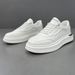Men's Genuine Leather, Small White Men's Fashionable And Versatile Casual Board Shoes, Trendy Sports Shoes_vogvips.com