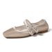 Women's Flat French Style Mary Jane Shoes Breathable Mesh Square Toe Cross Strap Fashion Shoes New 2025 Style_vogvips.com