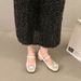 French Thick Heel Square Head Mary Jane Small Leather Shoes Women's Rhinestone Square Buckle Light Mouth Color Matching Shoes_vogvips.com
