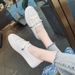 Summer New 2025 Trendy White Shoes Personality Fashion Simple Casual Travel Japanese Style Women's Sneakers_vogvips.com