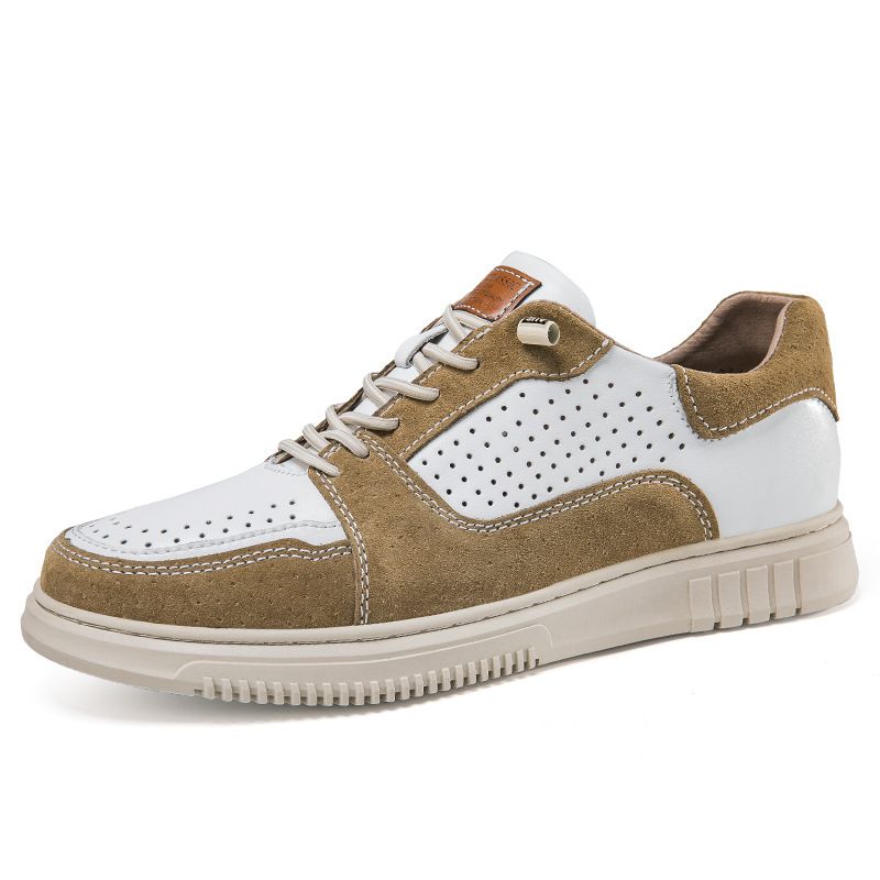 Men's Shoes British Casual Shoes Breathable Sneakers Retro Lazy Shoes One Pedal Board Shoes_vogvips.com