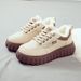 heightening Board Shoes Muffin Bottom Wear-resistant Street Shooting Trend Simple Women's Shoes Student_vogvips.com