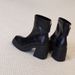 Soft Leather Version ~ Height-Increasing Thick-Soled Short For Women, Petite High Heels, Chunky Heel Martin Boots,_vogvips.com