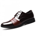 Men's Black Leather Dress Shoes Breathable Oxford Shoes For Business Formal_vogvips.com