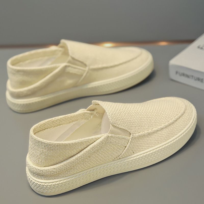 Canvas Shoes Summer Linen Slip-On Sports Casual Sneakers Trendy Comfortable Footwear_vogvips.com
