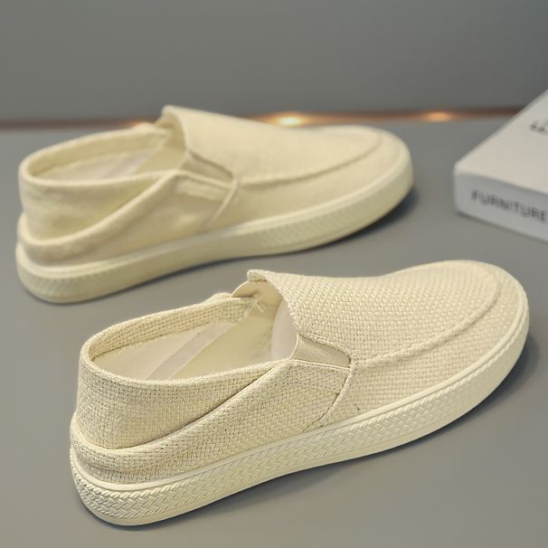 Canvas Shoes Summer Linen Slip-On Sports Casual Sneakers Trendy Comfortable Footwear_vogvips.com