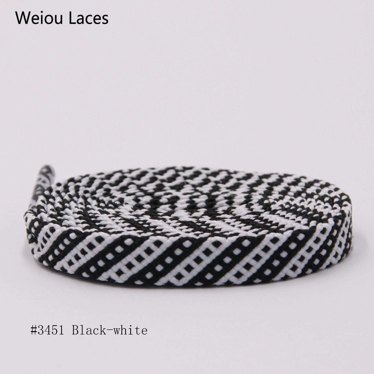 Shoelace Flat Polyester Two-color Twill Insert Color 7mm Wide Personality Sports Shoes Casual Shoes Board Shoes With Rope_vogvips.com