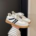 Women's Casual Sport Flat Bottom Versatile All-Match Shoes For Retro Suede Buckle Breathable Wear-resistant_vogvips.com