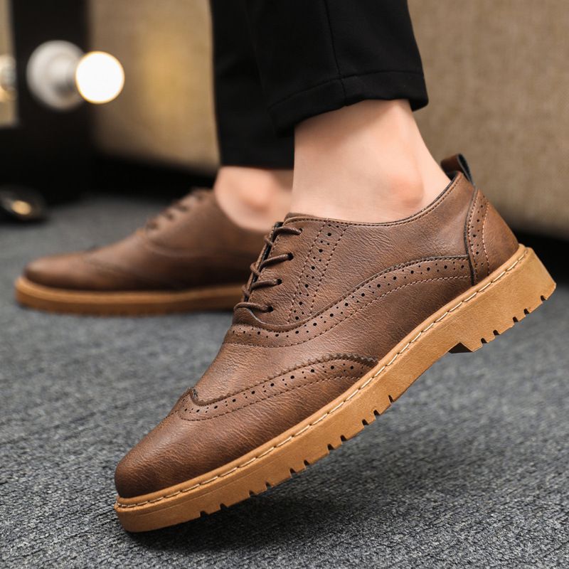 Trendy And Sophisticated British Style High-end Autumn Breathable 2025 Business Comfortable Men's Formal Leather Shoes,_vogvips.com