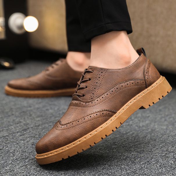 Trendy And Sophisticated British Style High-end Autumn Breathable 2025 Business Comfortable Men's Formal Leather Shoes,_vogvips.com