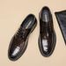 Leather Shoes, Men's Genuine Leather, Black Business Attire, Autumn Soft Soles, British Casual And High-end, Wedding_vogvips.com
