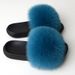 Fox For Women Luxury Designer Sandals On Summer Furry Slippers Flip Flops Shoes Outdoor Raccoon Fur Slides_vogvips.com
