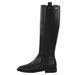 Cowhide Version, Small Fragrant Wind Medium Boots, Women's Flat-bottomed Knight High Boots, Thin High-heeled British Style, Thin And Long Boots._vogvips.com