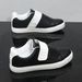 Men's Velcro Strap Training Shoes, Summer Leather Breathable Soft Sole Lightweight White Sneakers, Retro Couple Sneakers_vogvips.com