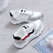 Women's New Spring And Autumn Leather Sneakers, White For Female Students, Korean Style Versatile Flat Casual Shoes,_vogvips.com
