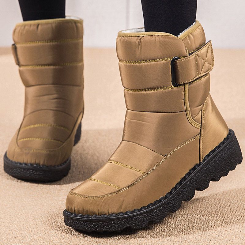 Women Boots 2025 Winter Shoes Woman Waterproof Snow Boots Winter Warm Fur Botas Mujer Korea Style Black Ankle Boots For Women_vogvips.com