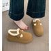 Thick-Soled Fleece-Lined For Women 2024 New Autumn Winter Loafers Birken Cotton Shoes Warm Snow Boots_vogvips.com